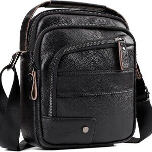 Genuine Leather Vintage Small Messenger Bag for Men – Stylish Crossbody Satchel